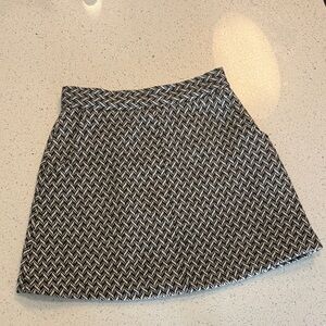 Forever 21 Black and White A-Line Skirt